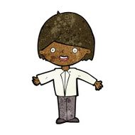 cartoon happy man N313
