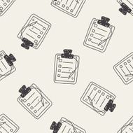 doodle document seamless pattern background N10