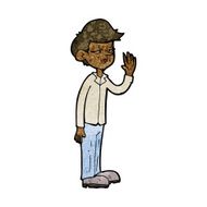 cartoon arrogant boy N7