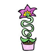 cartoon flower N305