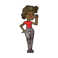 cartoon woman ignoring N16