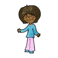 cartoon happy woman N170