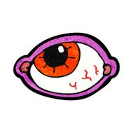 cartoon spooky eye N6