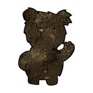 cartoon black bear N32