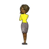 cartoon businesswoman ignoring N4