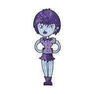 cartoon pretty vampire girl N21