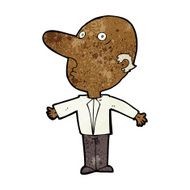 cartoon confused middle aged man N6