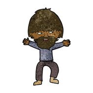 cartoon happy man with beard N29