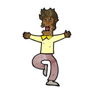 cartoon terrified man N171