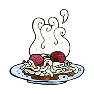 cartoon spaghetti and meatballs N7