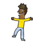 cartoon happy man N316