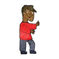 cartoon happy man N317