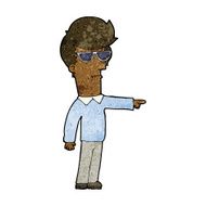cartoon man in glasses pointing N5