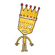 cartoon robot with crown N3
