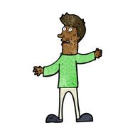 cartoon surprised man N101