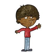 cartoon worried man reaching N13