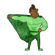 Funny Cartoon Superhero N8
