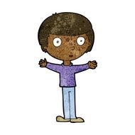 cartoon surprised man N102