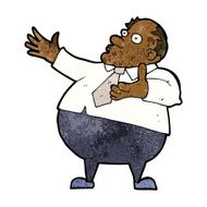cartoon exasperated middle aged man N7