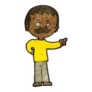 cartoon man with mustache pointing N19