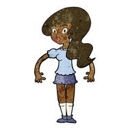 cartoon pretty woman N179