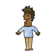 cartoon happy man N319