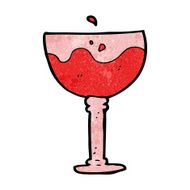 cartoon glass of wine N5