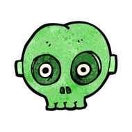 cartoon halloween skull mask N7