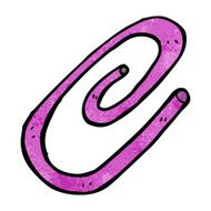cartoon paperclip N15