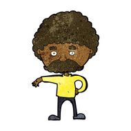 cartoon man with mustache making camp gesture N7