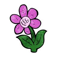 cartoon flower N307