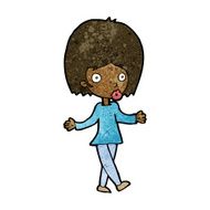 cartoon confused woman N82