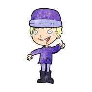 cartoon man in hat N30