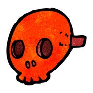 cartoon skull mask N14