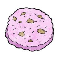 pink cookie cartoon N5