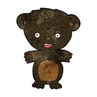 cartoon black bear N34