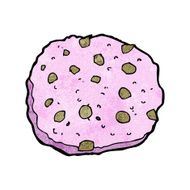 pink cookie cartoon N6