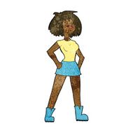 cartoon capable woman N6