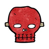 cartoon spooky skull mask N13