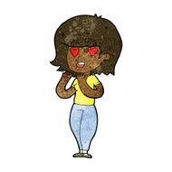 cartoon woman in love N122