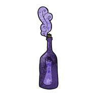 cartoon letter in a bottle N20