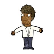 cartoon confused man N48