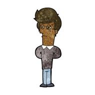 cartoon jaded man N12