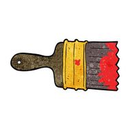 cartoon messy paint brush N4