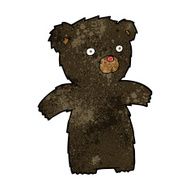 cartoon black bear N35