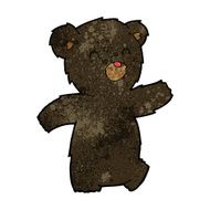 cartoon black bear N36