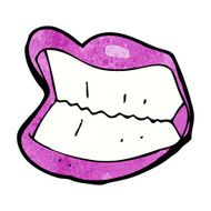 cartoon grinning mouth N8