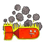 cartoon falling bomb N7