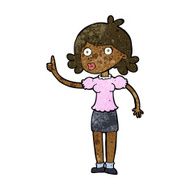 cartoon woman with idea N171
