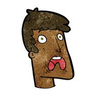 cartoon shocked man N88